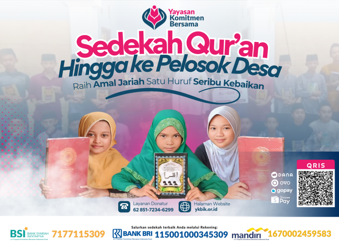 Sedekah Quran Hingga ke Pelosok Desa